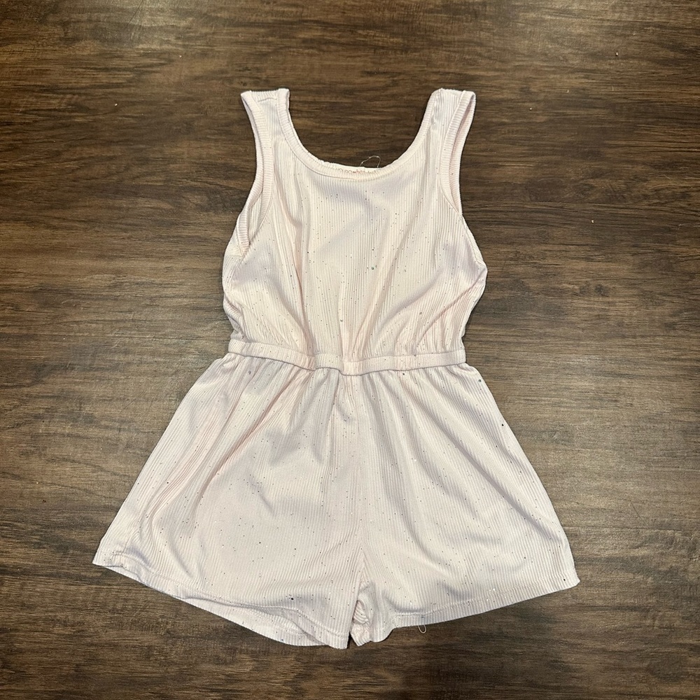 Young Hearts Girls Pink Romper Size 6